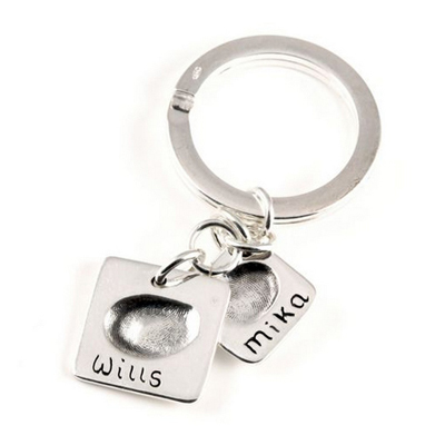 Ascending Double Print Large Keyring