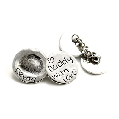 Fingerprint Chain Cufflinks (upto 4 Prints)