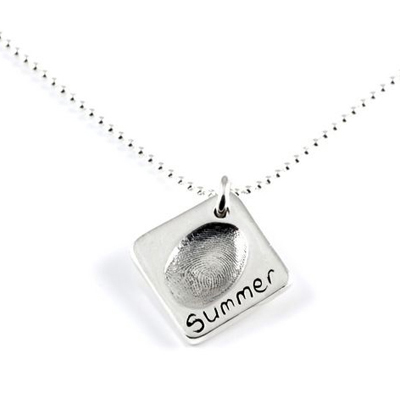Individual Fingerprint Charm(s) Necklace