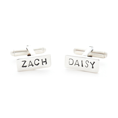 Name or Word Cufflinks