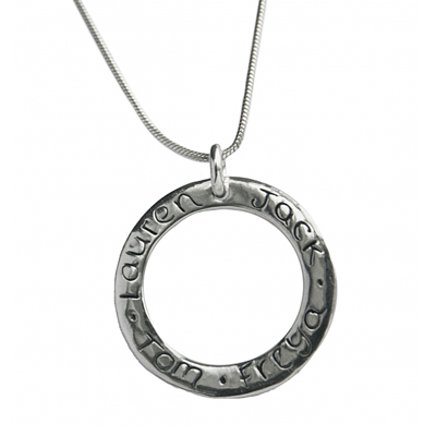 Personalised Circle Necklace