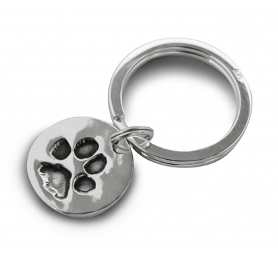 Small Paw Print Keyring