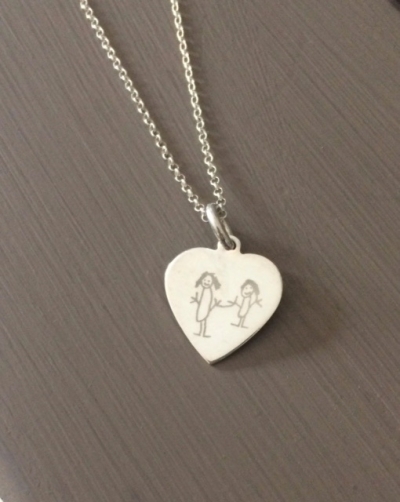 Childrens Artwork Necklace