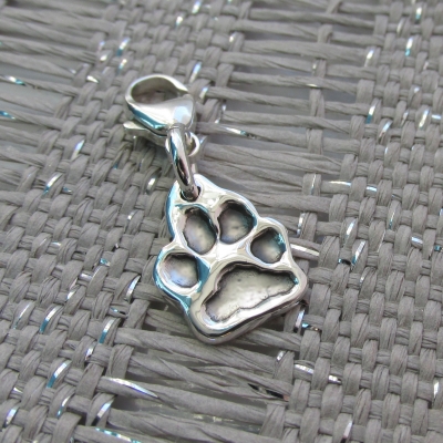 Cutout Paw Print Charm