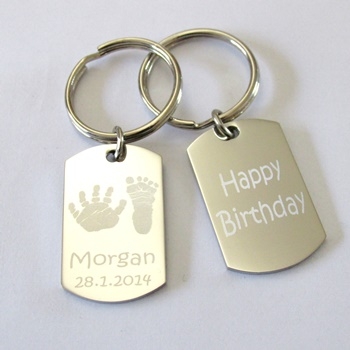 Engraved Dogtag Keyring