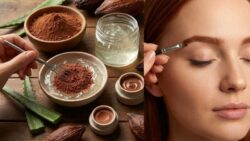 Make Your Own Natural Eyebrow Gel Using Aloe Vera Gel and Cocoa Powder