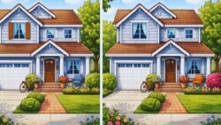10-Second Challenge: Find All 3 Subtle Differences Between These Nearly Identical House Images Fast